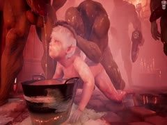 Slut got fucked by monsters in hentai porn video